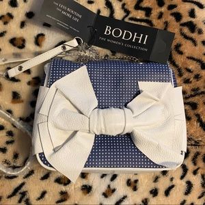 Bodhi Leather Polka Dot Bow Bag- NWT
